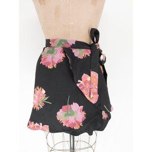 Zara TRF Floral Wrap Mini Skirt